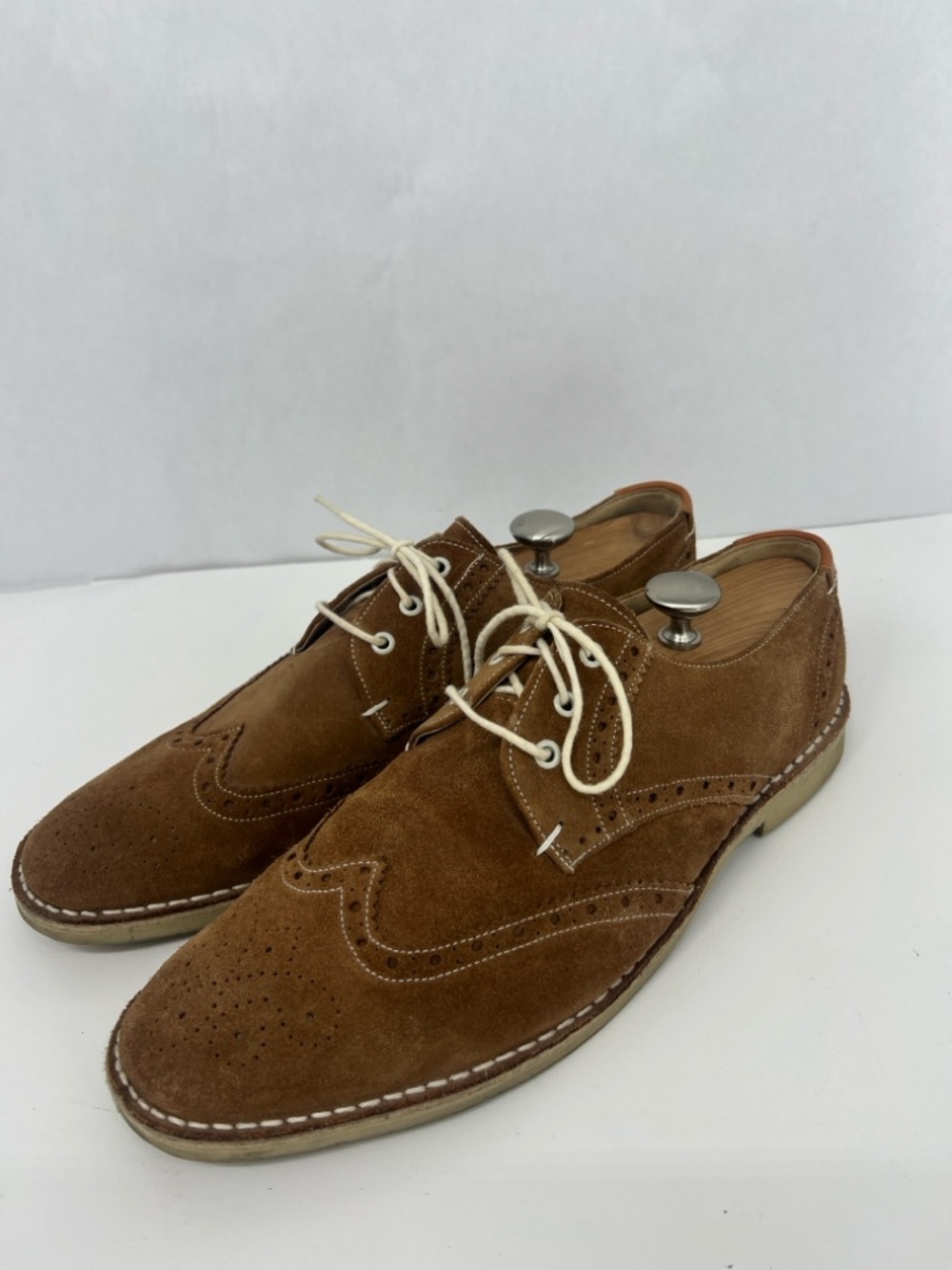 Ted Baker Brown Suede Wingtip Oxfords